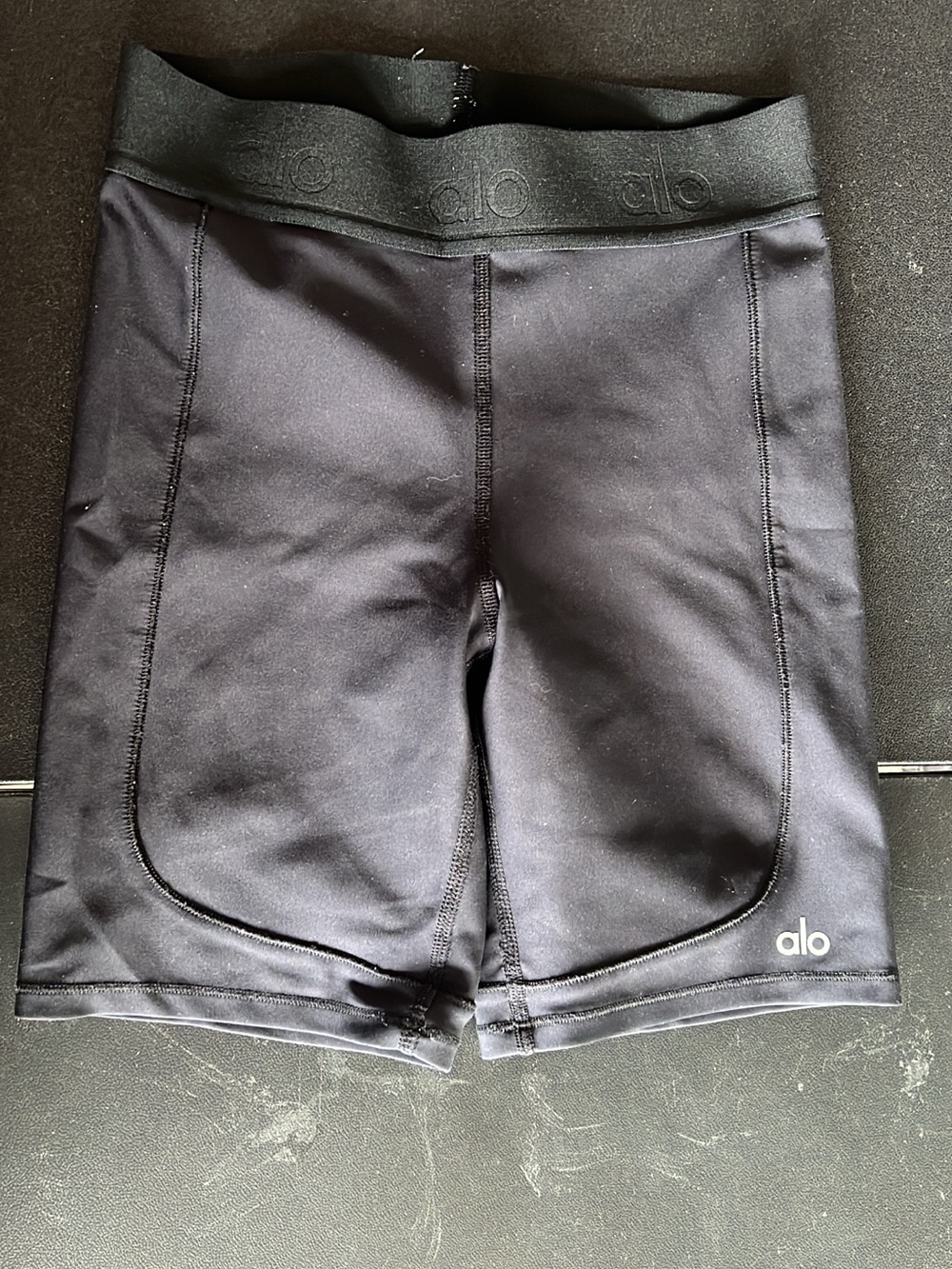 ALO Yoga Black High-Waist Bike Shorts